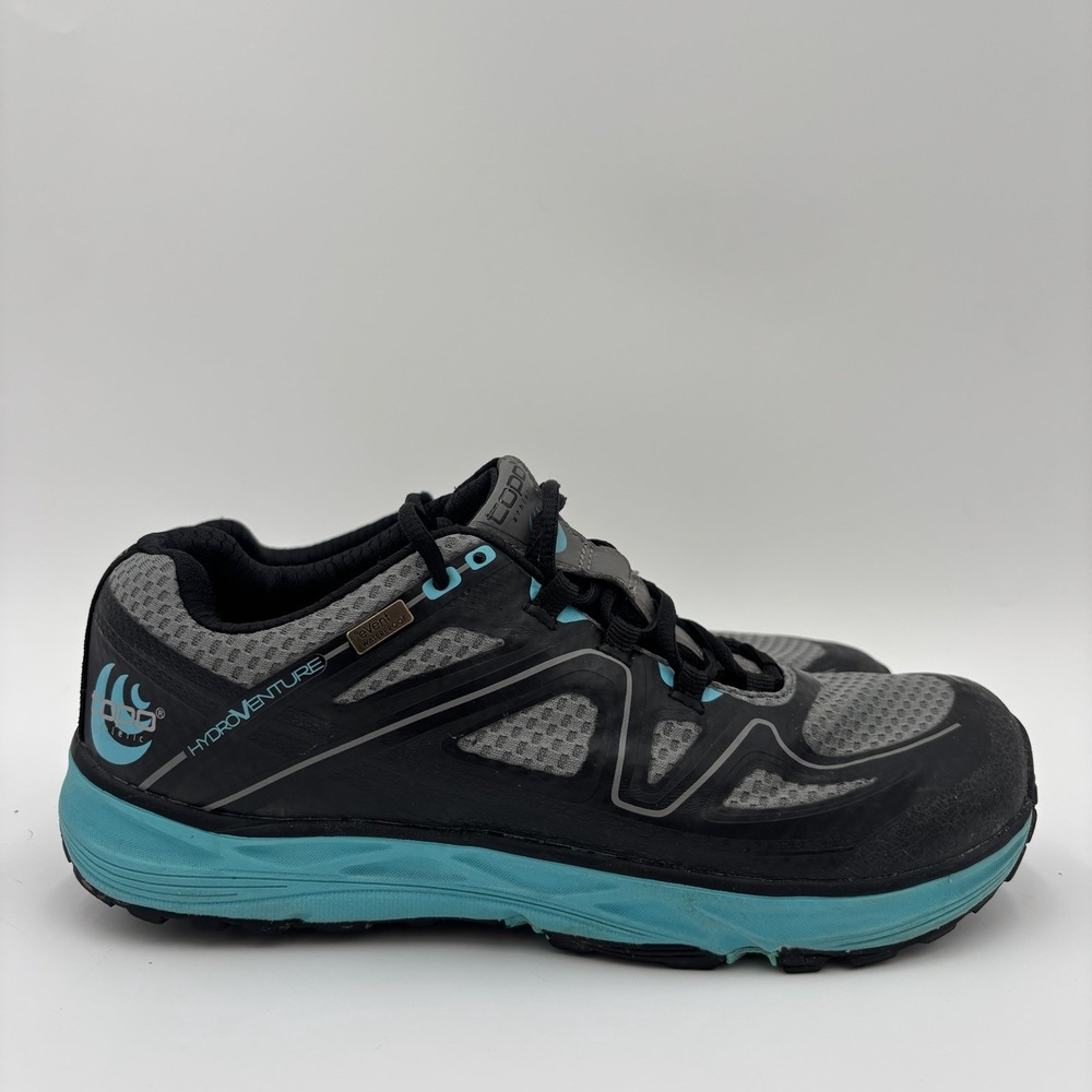 Topo Hydroventure Athletic Shoes Women's 8 Black Turquoise Running Hiking